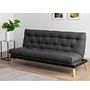Saki Sleeper Sofa 3-Seater Dark Grey 2