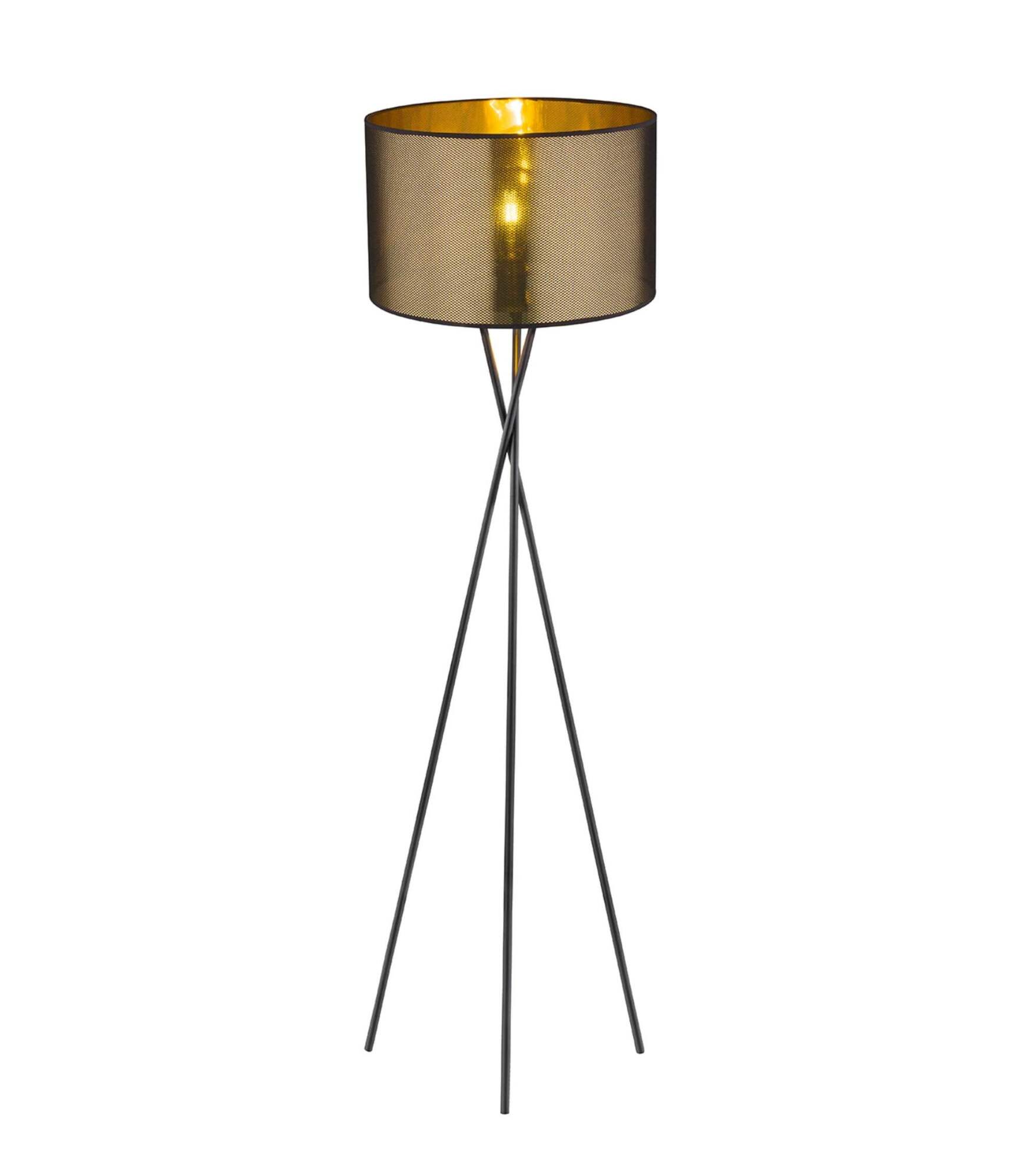 Stehlampe Nuggy 1-flammig Metall Gold Schwarz 1