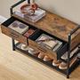 Jovy Compact Wardrobe Dark Brown Black 3