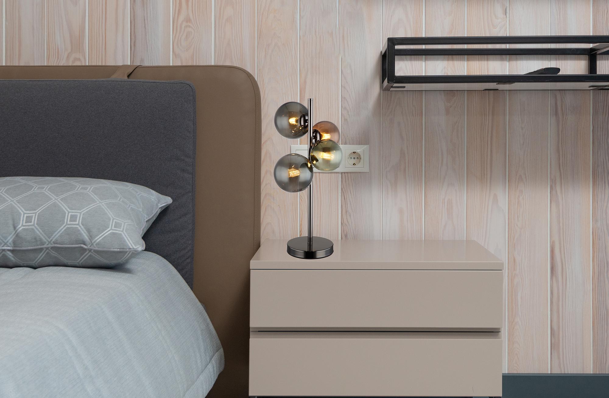 LED Table Lamp Riha TypeB 4-Light Colored Glass Iron 2