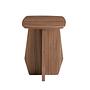 Side table walnut veneer brown 1