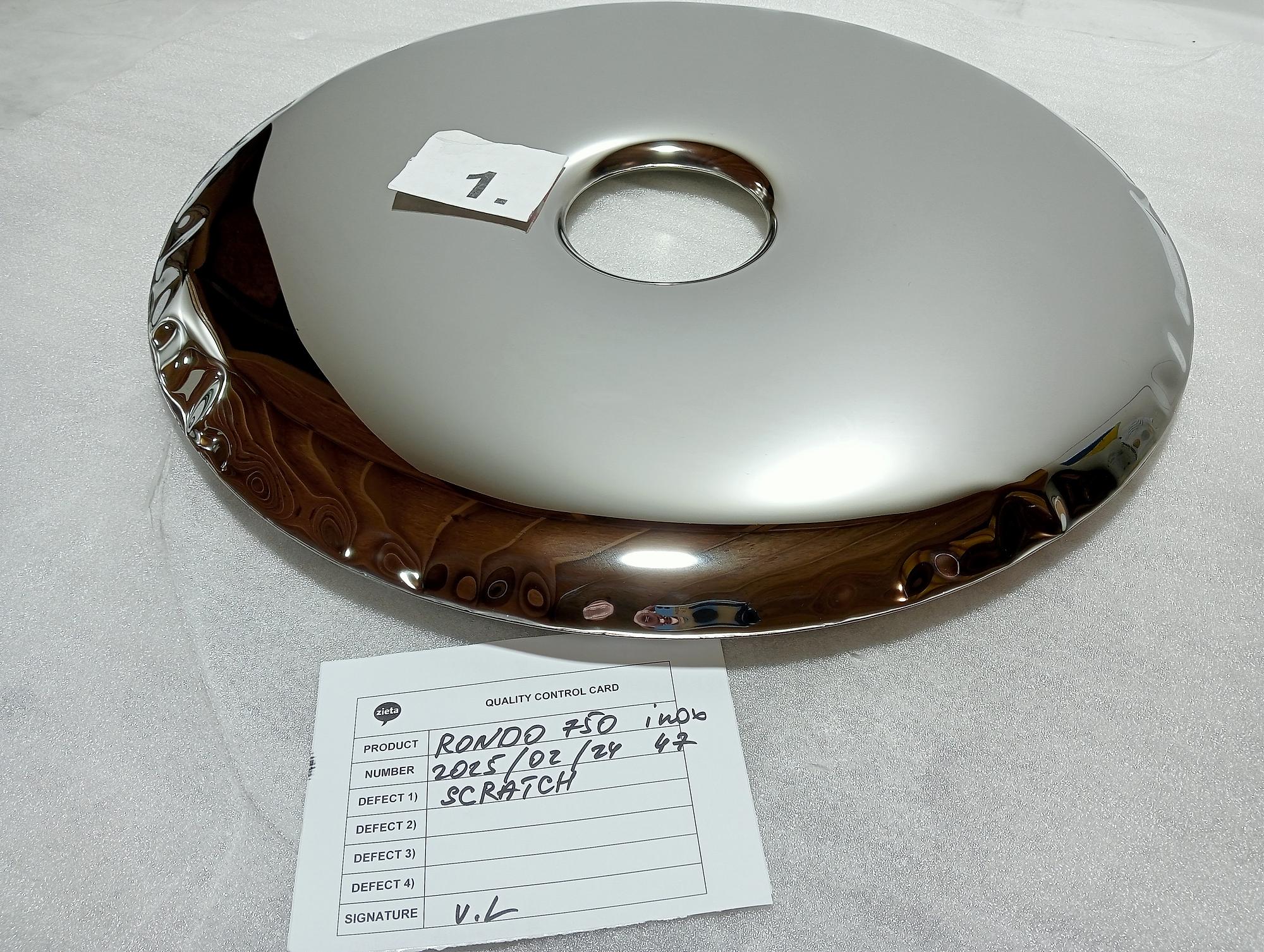 Rondo Specchio 750 Acciaio Inossidabile Inox Lucidato Argento 2