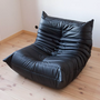 Togo Lounge Set 3-pc. Madras Leather Black 5
