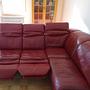 Wellness-/Relaxcouch Leder Rot 3