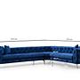 As corner sofa right navy blue 5