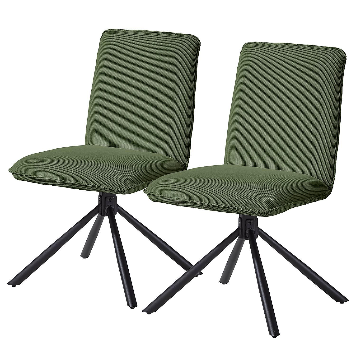 2x Twatasha Esszimmerstuhl Olivgrün 1