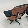 Eames Lounge Chair &amp; Ottoman Leder Holz Schwarz Braun 6
