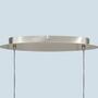 2-Flammige Pendelleuchte Mischgewebe Beige/Gold 3
