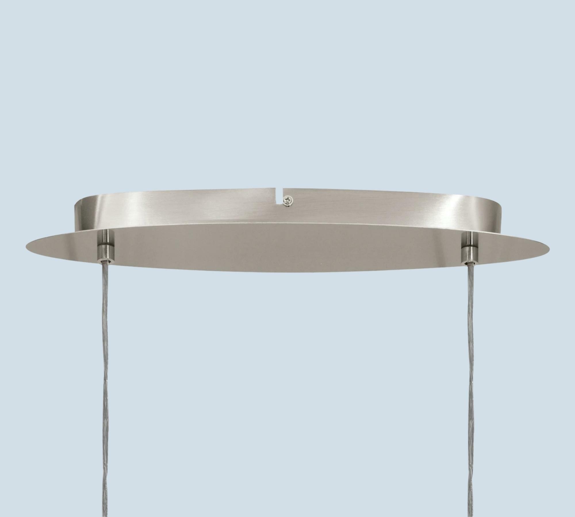 2-Flammige Pendelleuchte Mischgewebe Beige/Gold 3