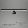 LED-Badleuchte Dun Polycarbonat Eisen Breite: 60 cm 3