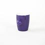 Purple porcelain cup 1970s HOPTIMIST 2