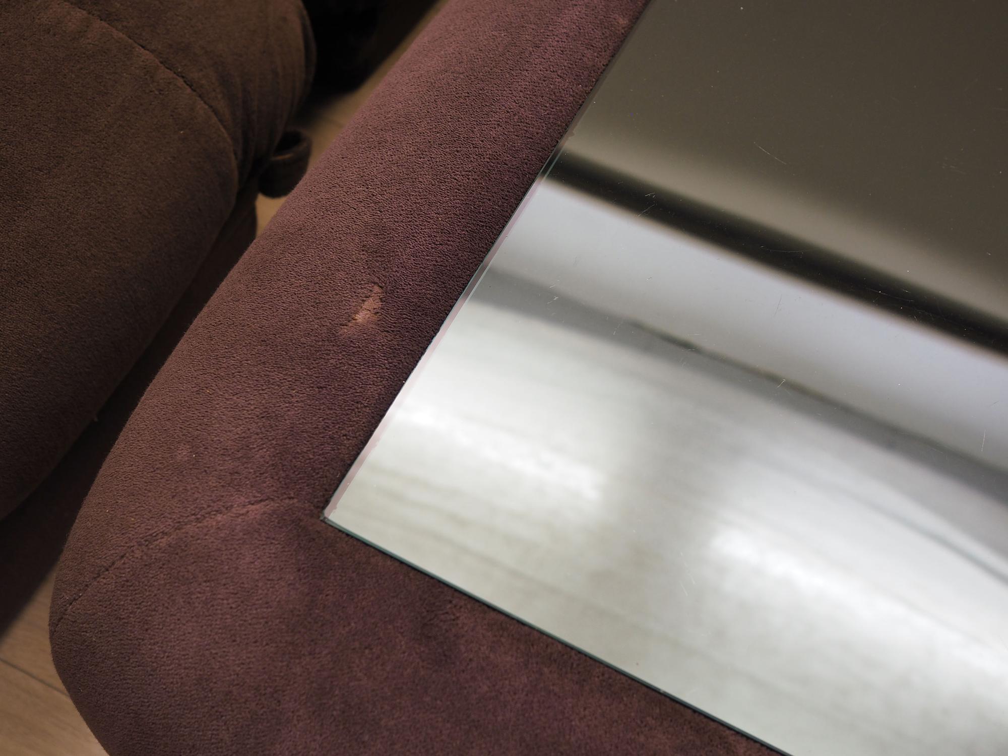 Living room set velvet brown 1970s 13