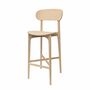 2x Gem Bar Stool Ash Wood Natural 0