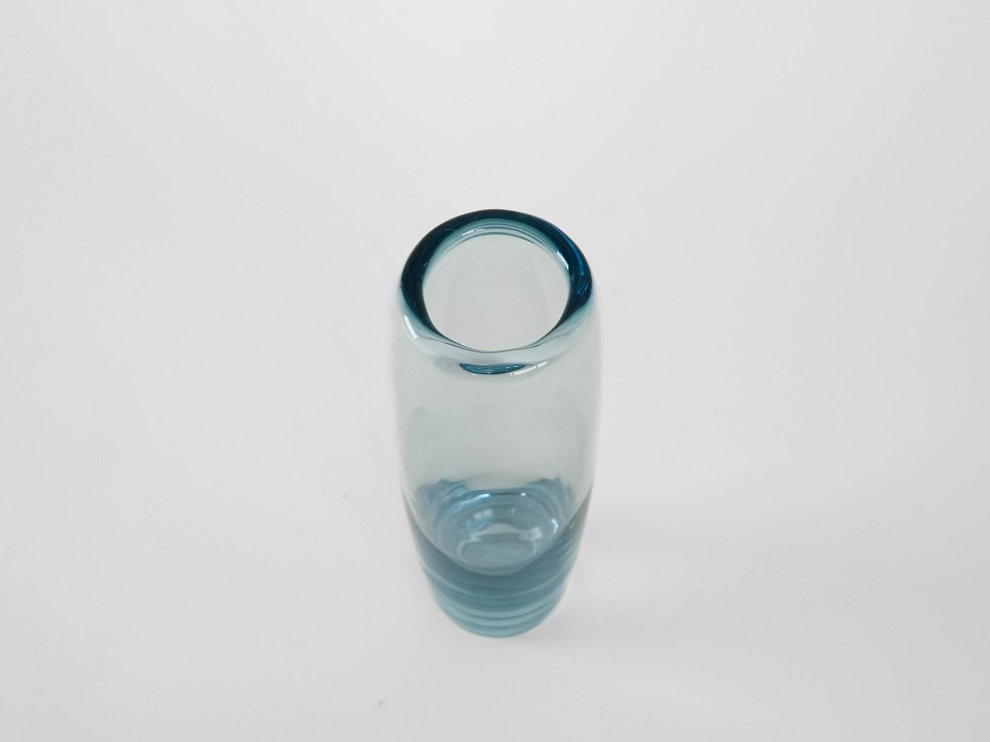 Glasvase Transparent 1950er Jahre Per Lütken 5