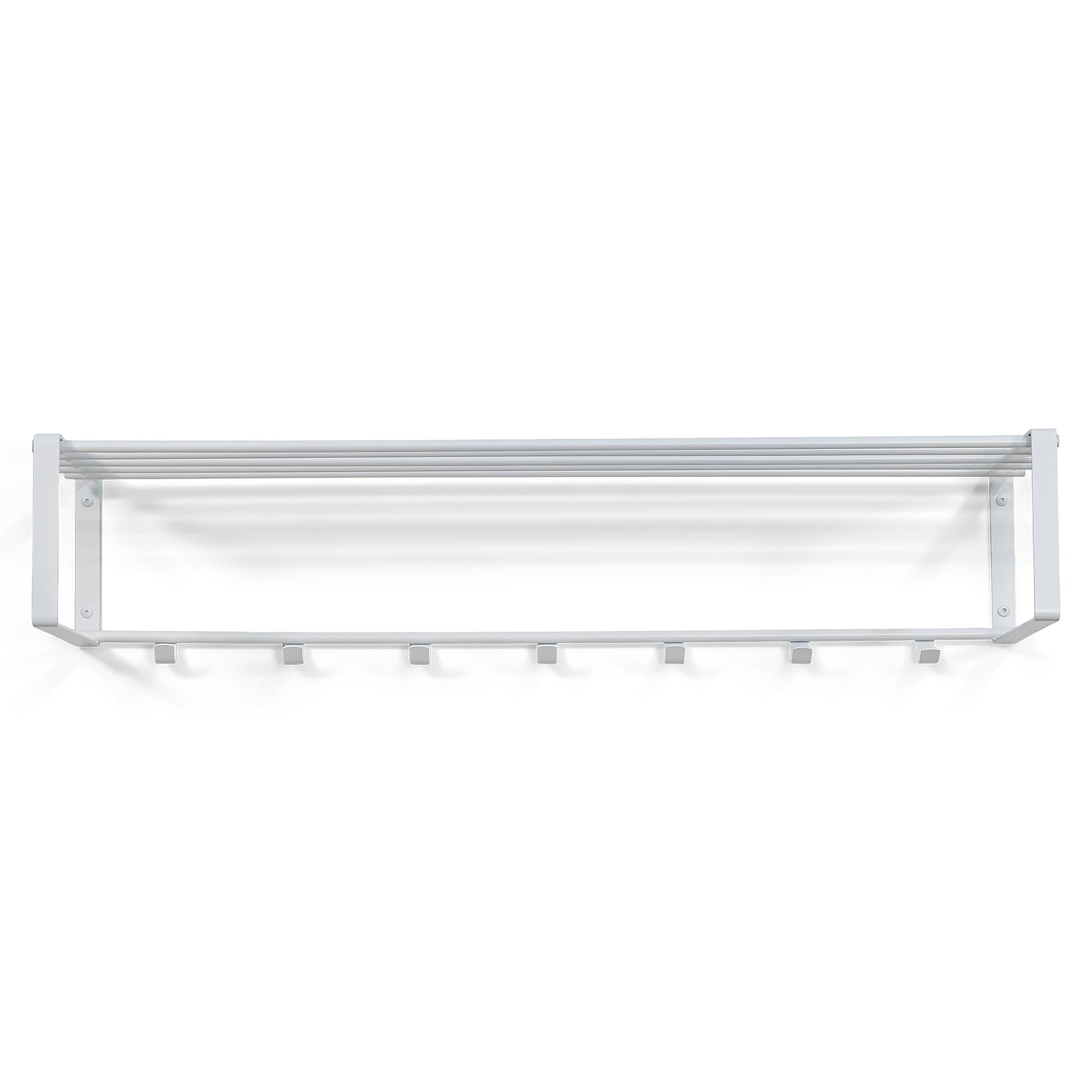 Welbeck Wandgarderobe Metall Weiß 3