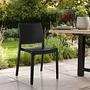 T37 V Dining chair Plastic Black 2