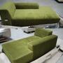 2-Sitzer Sofa Karen Récamiere Rechts Oliv 8