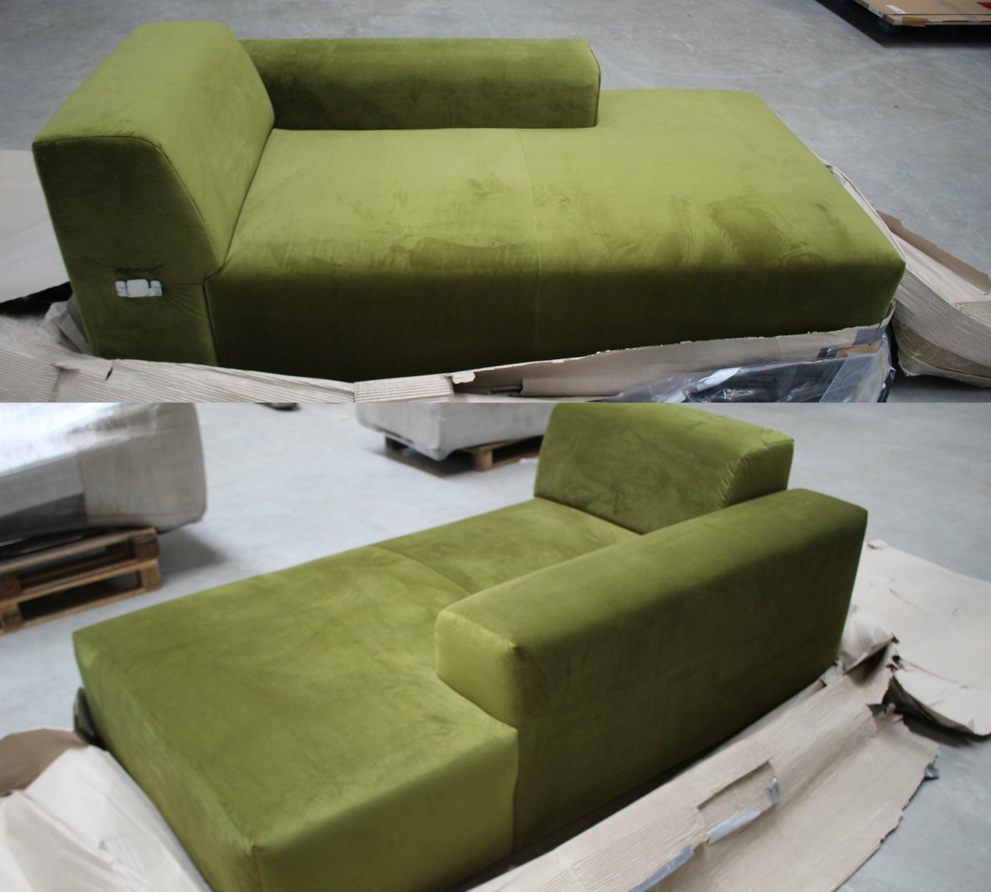 2-Sitzer Sofa Karen Récamiere Rechts Oliv 8