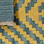 Kilim Gashgai Teppich Wolle Blau 4