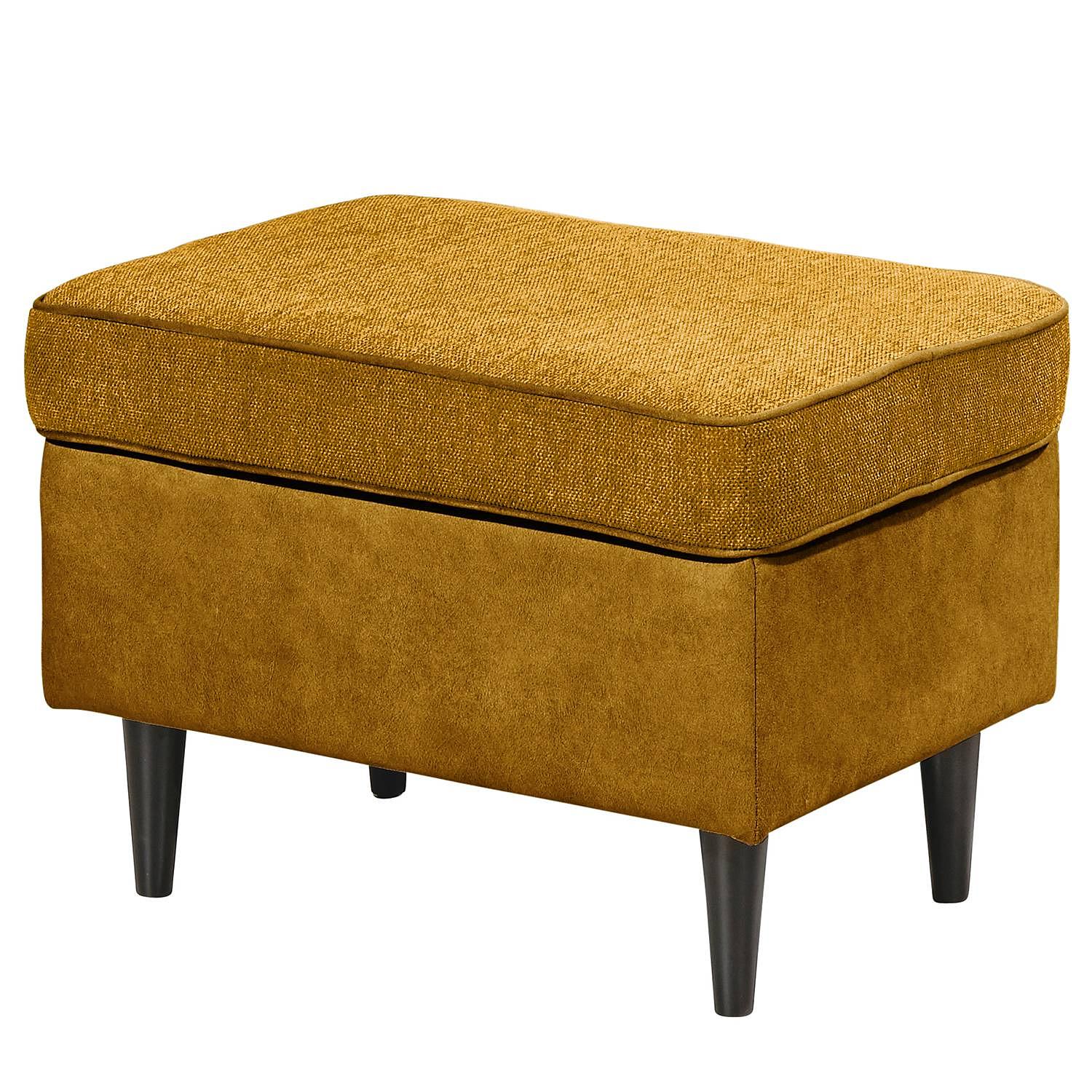 Polsterhocker Marson Ockergelb 1
