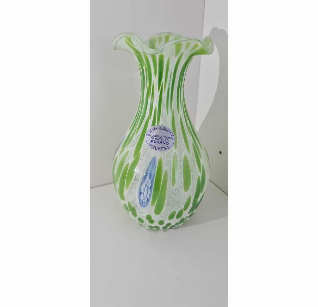 Vase Muranoglas Grün 0