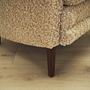 Poltrona Vintage Tessuto Legno Beige Anni '70 10