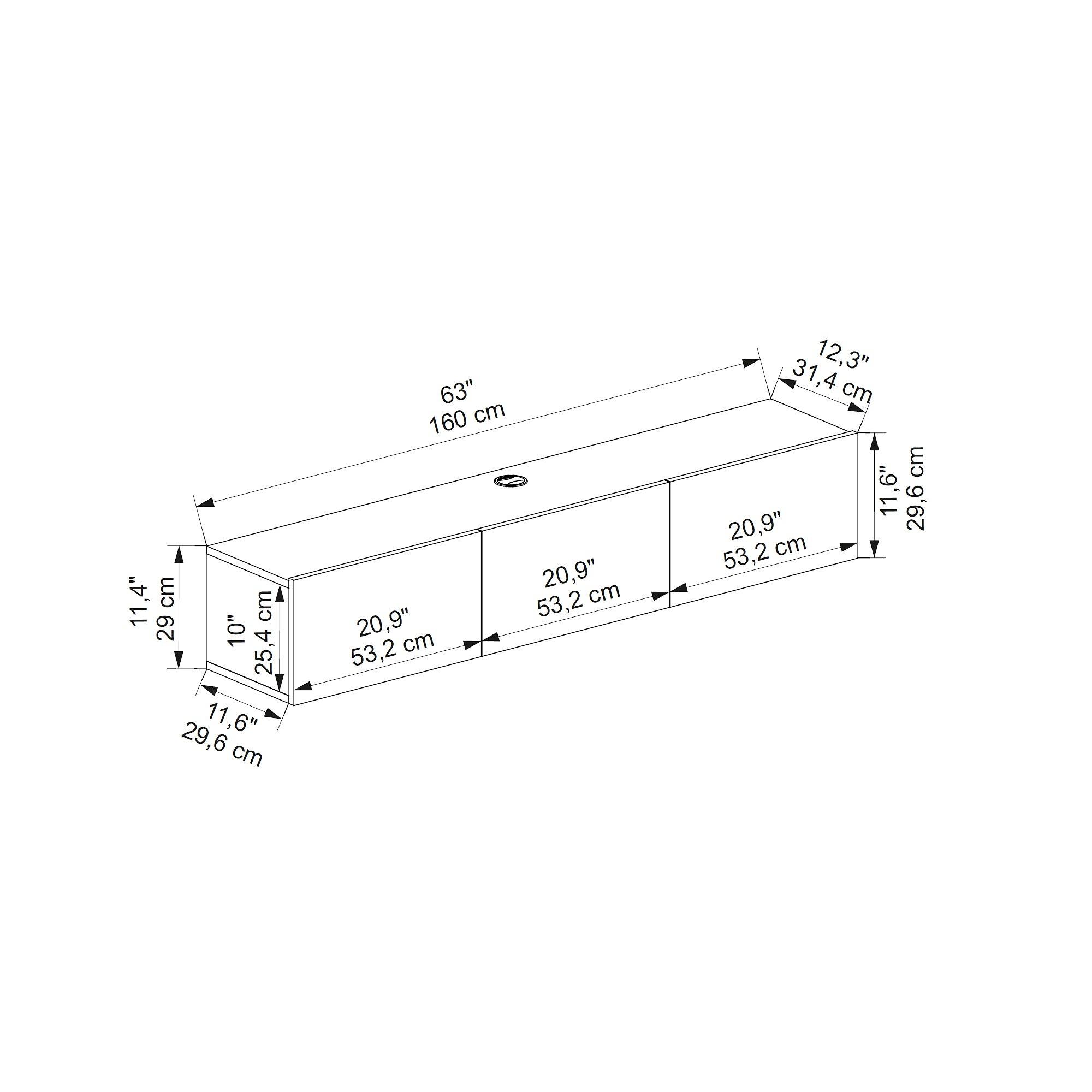 Denby TV Stand Black 6