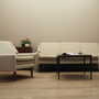Armchair Textile Wood Cream 1970s 1