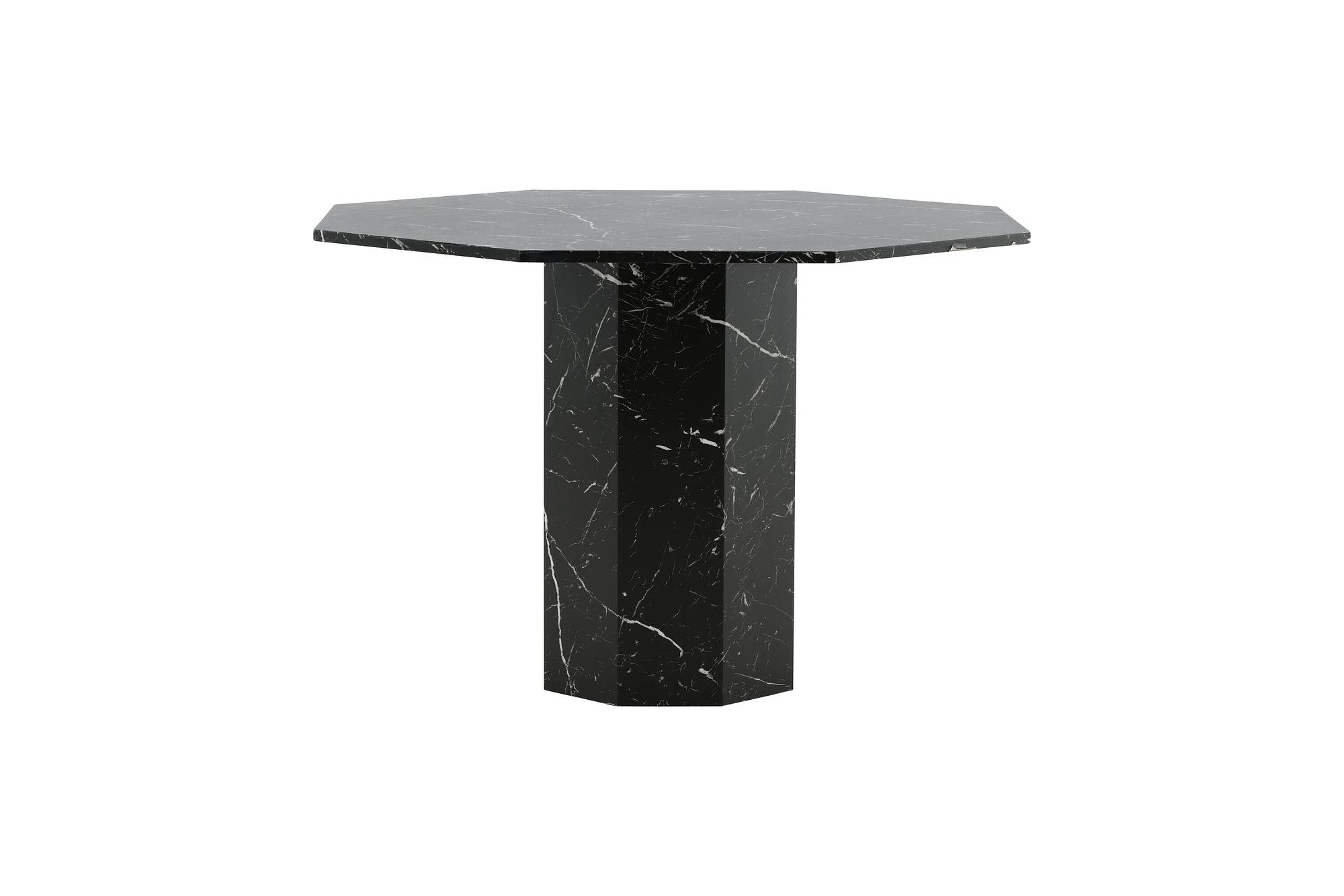 Marbs Dining Table Black Glass Marble 6