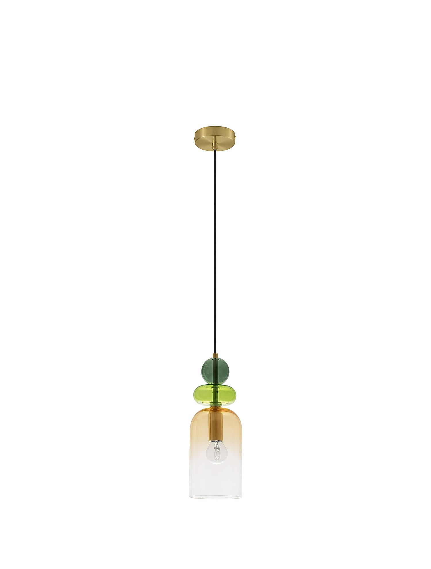 1-Light Pendant Lamp Murano Type C Aluminum 3