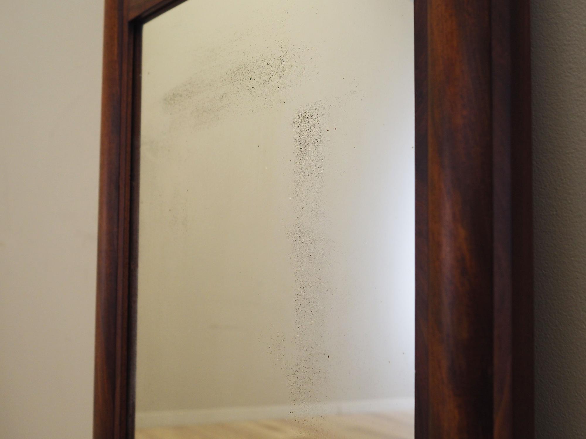 Mirror with wooden frame 1970s 4