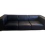 Carmo Sofa 3-Sitzer Leder Schwarz 5