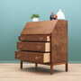 Vintage Secretary Desk Wood Metal Brown 1960s 4