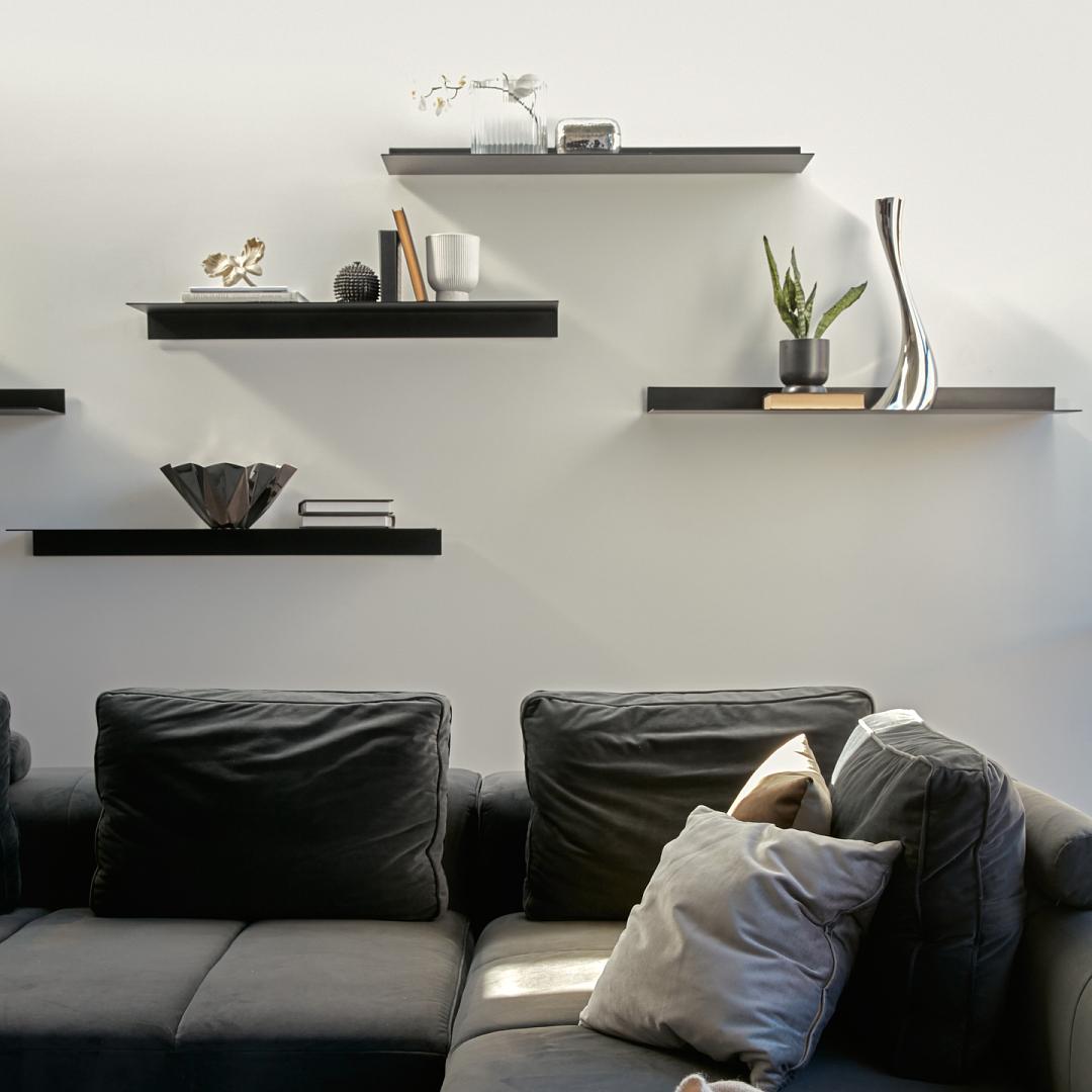 Como Wandboard Strukturlack Mattschwarz 0