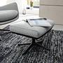 Hocker Hepburn mit Kreuzfuß Hellgrau 3