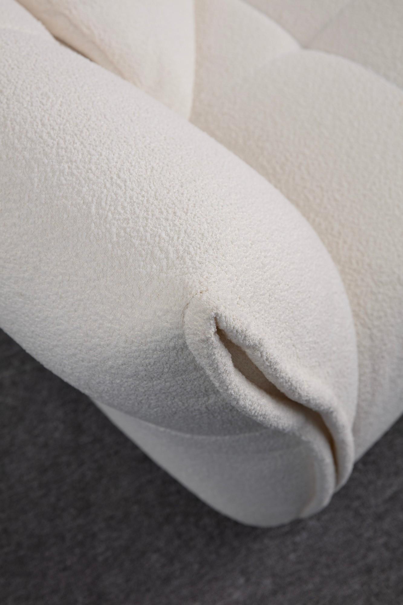 Boxer 3-Sitzer Sofa Weiß 5