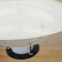Vintage Pendant Lamp Glass Metal White 1990s 4