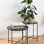 Carwile Side Table Marble Black 42 cm 2