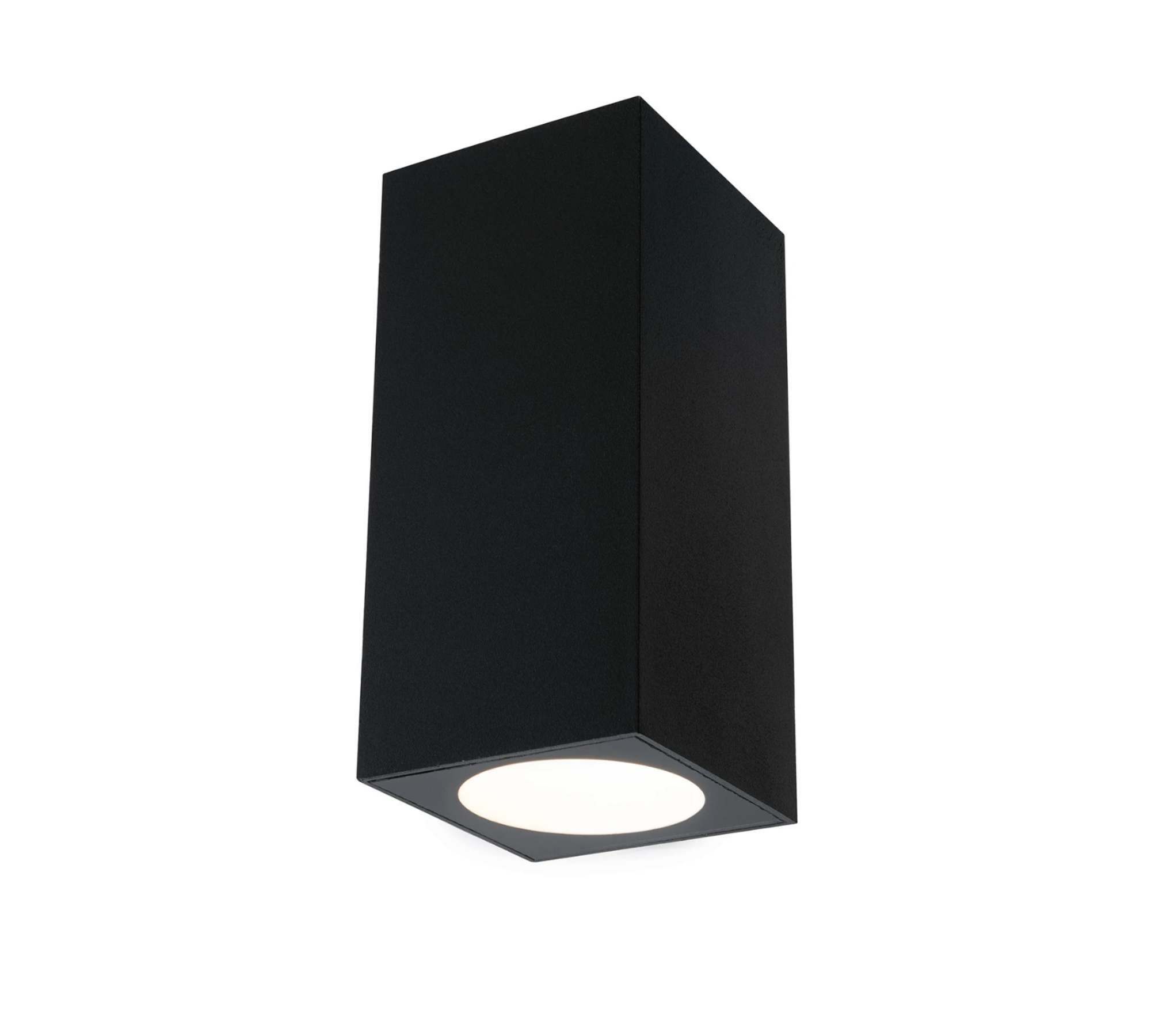 Außenwandleuchte 2-flammig Aluminium Schwarz 2