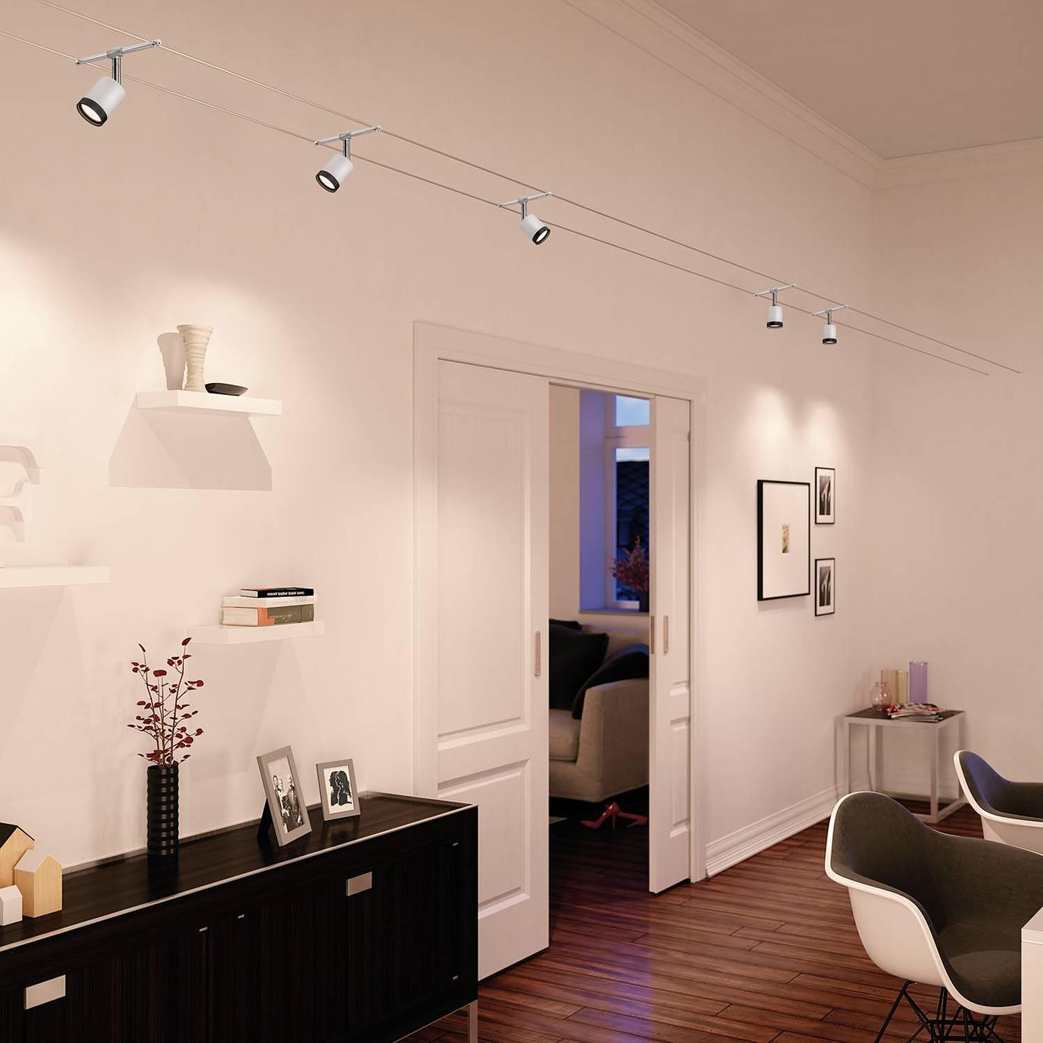 Tube LED-Seilsystem Chrom 2