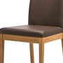 2x Esszimmerstuhl Wildeiche Leder Braun 2