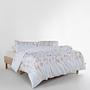 Duvet cover set Cotton satin Ivory 140x200cm 1