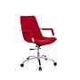 SARANTO Office chair with casters Fabric Red 2