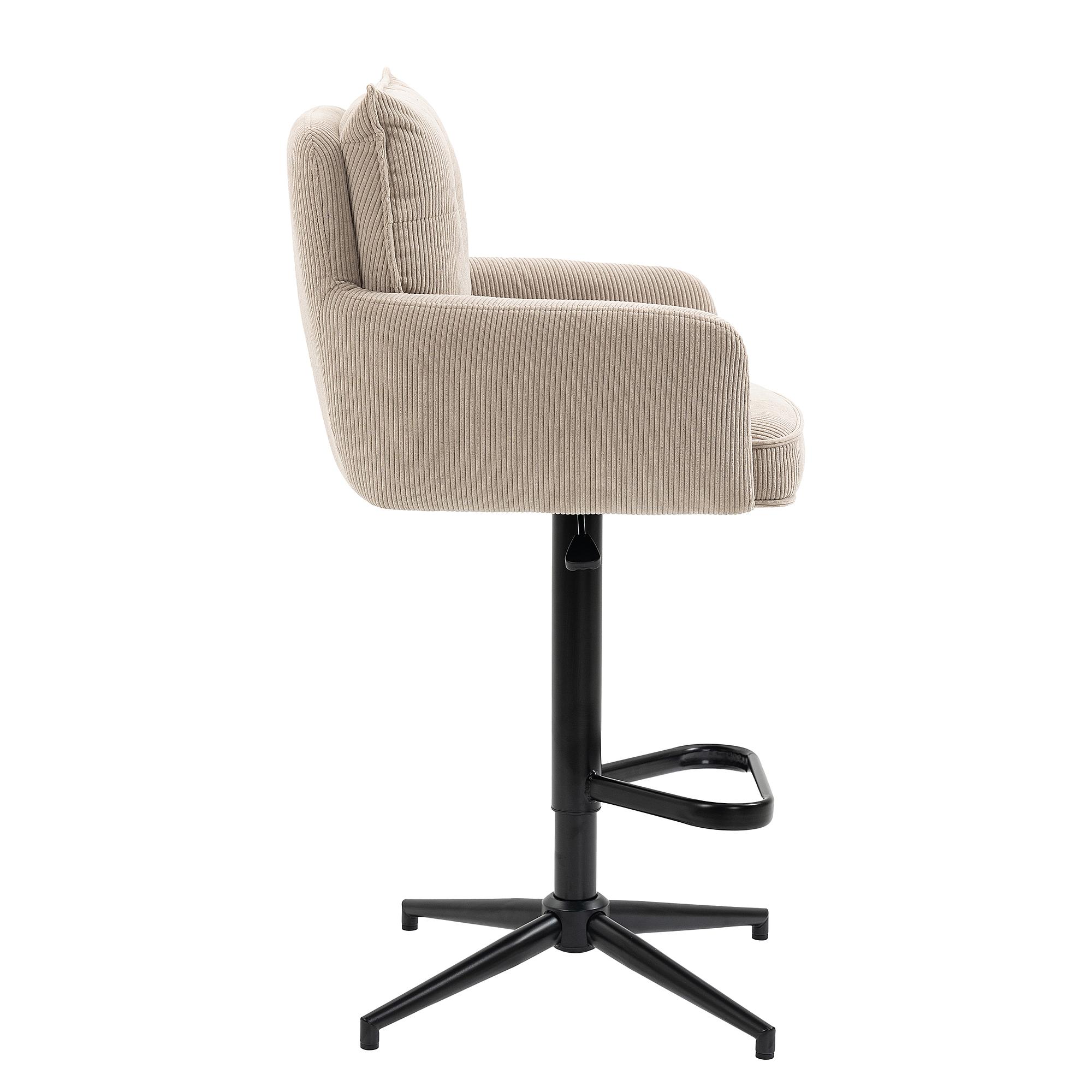 Bar stool DIDRIP Set of 2 Height adjustable Cappuccino 2