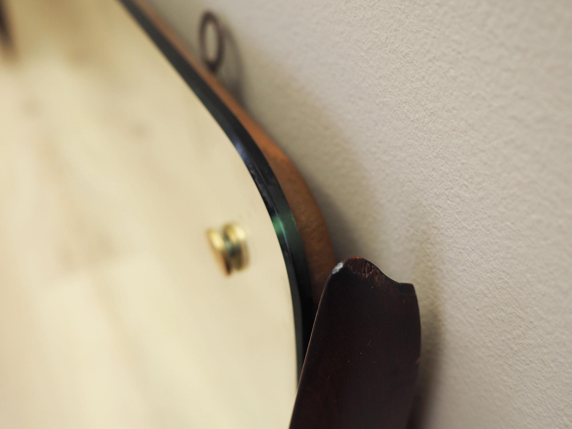 Spiegel mit Mahagonirahmen 1970er Jahre 6