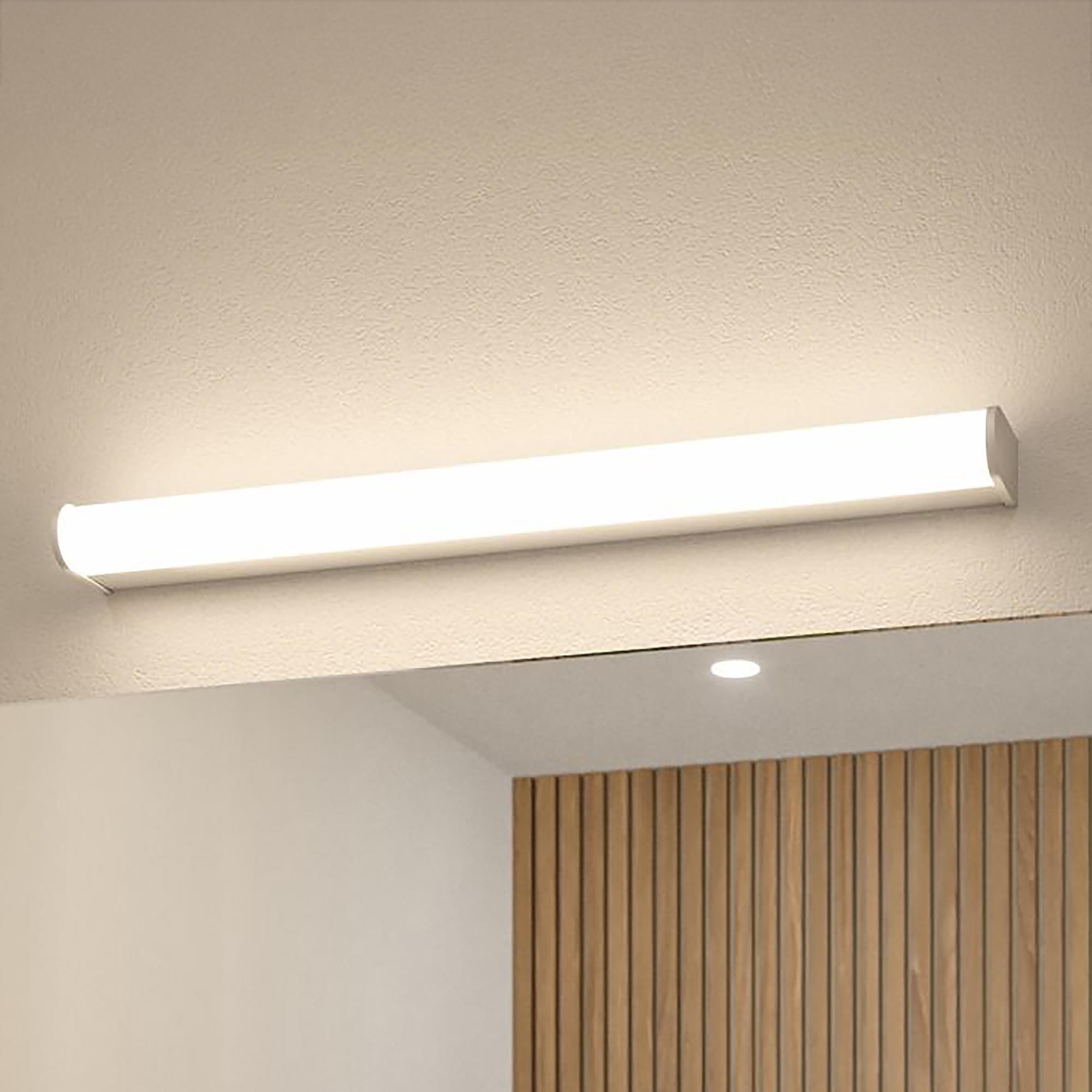 Arneb LED-Badleuchte Acrylglas Aluminium Chrom Weiß 1