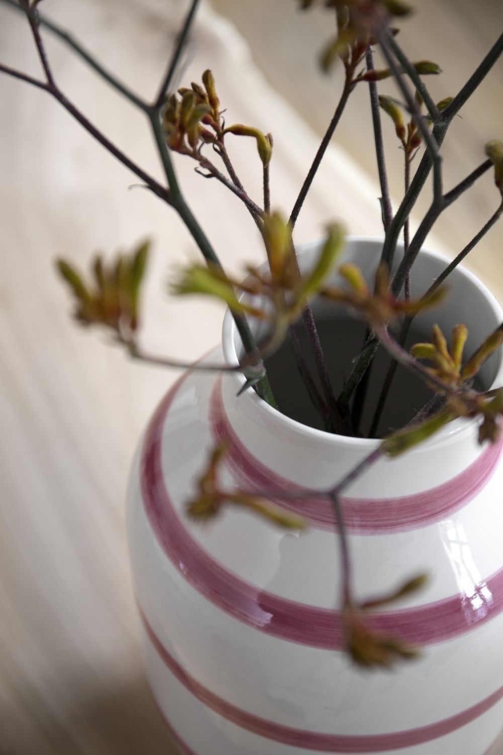 Omaggio Keramikvase Weiß 6