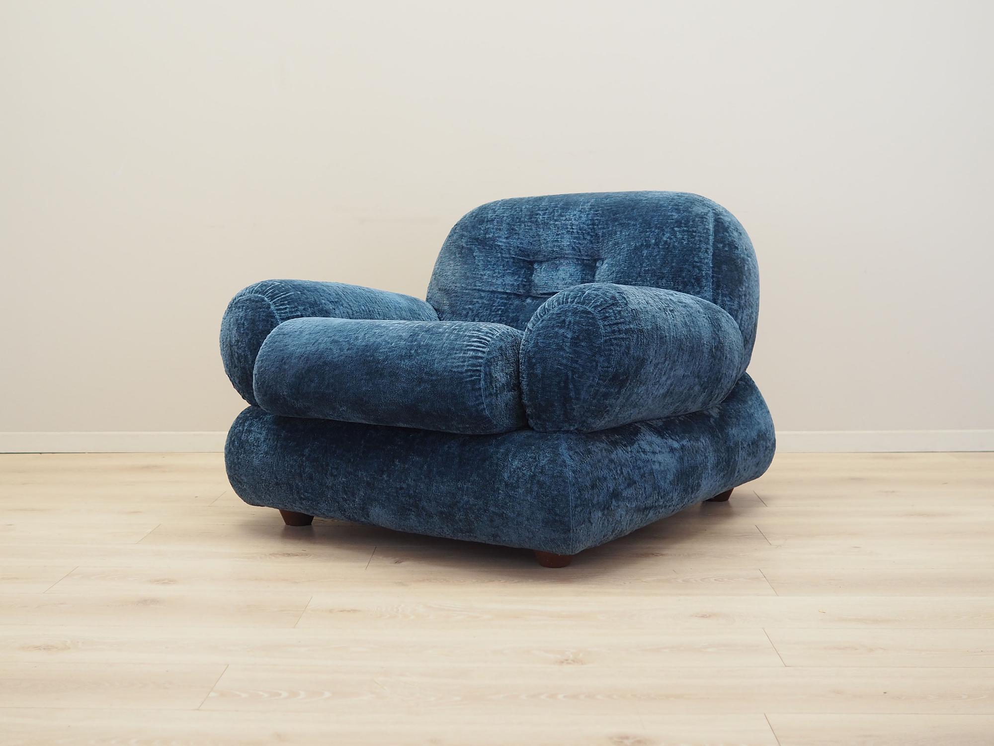 Sessel Blau 1970er Jahre 1