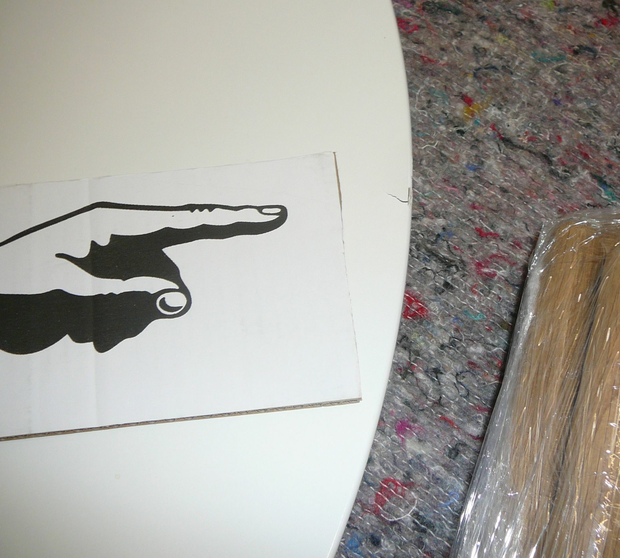 Großer runder Couchtisch Hubert Weiß / Oak 4