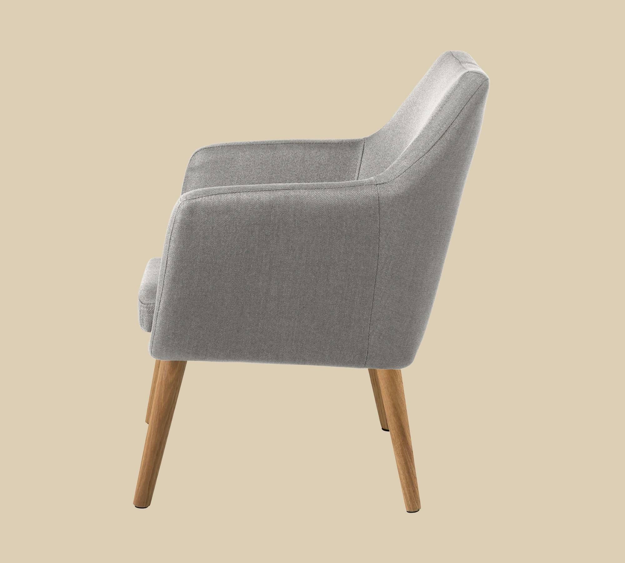 Loungesessel NICHOLAS Webstoff Cors: Granit 3